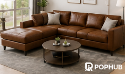 Luxury Leather Sectional Sofa