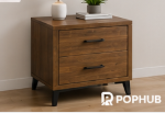 Wooden Nightstand with Drawer