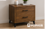 Wooden Nightstand with Drawer
