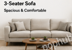 Spacious 3-Seater Sofa